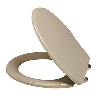Antibacterial toilet seat MAJESTICmade of thermo-hardening plasticbrownfor public washroom