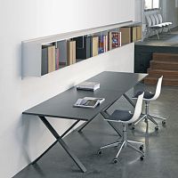 Wall-mounted shelving system PARALELcontemporarymetalhome
