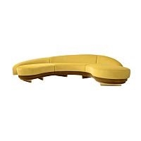 Semicircular sofa GIULIAcontemporaryvelvetred