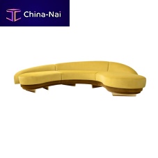 Semicircular sofa GIULIAcontemporaryvelvetred