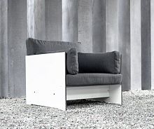 Contemporary armchair RIVAfabricgardenoutdoor
