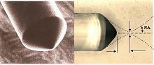 Lensed lighting optical fiber CircleTran