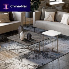 Contemporary side table MONTREALporcelain stonewaremelaminemetal base