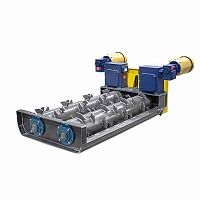Double-roller mill horizontalcylindrical