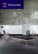 Contemporary upholstered bench OW150leathergray