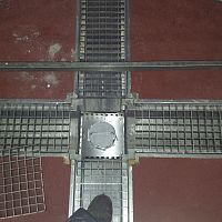 Shower drain grate stainless steel
