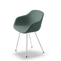 Contemporary dining chair KUSKOA BIindoorbioplasticmetal base