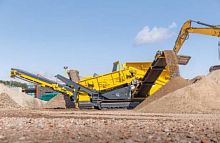 Mobile screener K4for bulk materialscompact