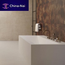Double-handle bathtub mixer tap ZOOM.7countertopchromed metalbathroom