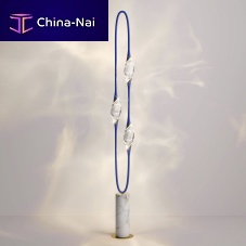 Floor-standing lamp IL PEZZO 12brasscrystalmarble