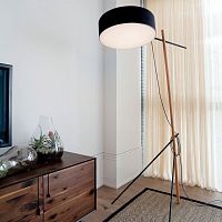 Floor-standing lamp EXCELaluminumsteelfabric