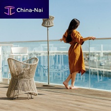 Floor lamp POLINESIA aluminumtextilesynthetic fiber