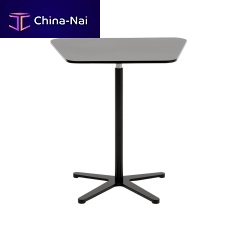 Contemporary side table XOsteelsteel basetrapezoidal