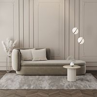 Contemporary daybed glem fabricfabricmetal