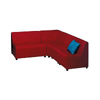 Modular upholstered bench PL STELLA 1contemporarypolyurethane foamwith backrest