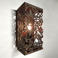 Contemporary wall light PARROTS outdoorCOR-TEN® steelrectangular