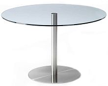 Contemporary table RVSsteeloval