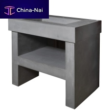 Free-standing washbasin cabinet cementcontemporarywithout door