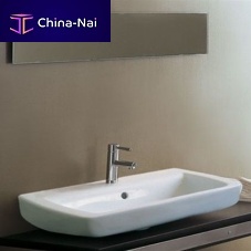 Wall-mounted bathroom mirror SP30x100contemporaryrectangularsilver-colored