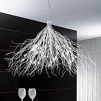 Contemporary chandelier SAGGINA 12S - 24Schromecopperhalogen
