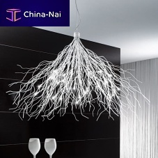 Contemporary chandelier SAGGINA 12S - 24Schromecopperhalogen