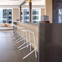 Contemporary bar stool Alodiasheet metalmetal baseplastic base