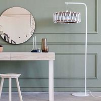 Floor-standing lamp MACARONmetalwoodenrope