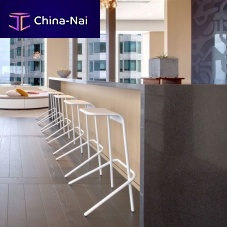 Contemporary bar stool Alodiasheet metalmetal baseplastic base