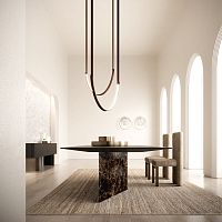Contemporary table ASSOLOoakwalnutcherrywood