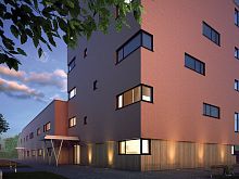 Brickwork cladding RUBY FLAMEclinker