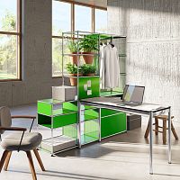 Contemporary table USM Hallerlaminatemetal baserectangular