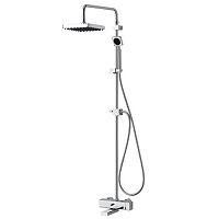 Wall-mounted shower set 6909-BD-80CPcontemporarywith hand showerrain