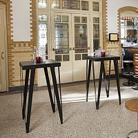 Contemporary high bar table LLOYDpowder-coated steelpowder-coated steel baserectangular