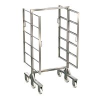 Stainless steel trolley 65219 seriesfor smokehousessix-wheel