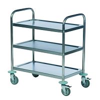 Service cart 2243stainless steelplatform3 levels