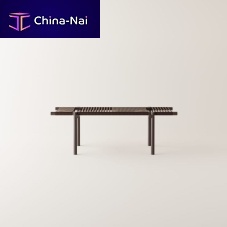 Contemporary bench Rendez-vousaluminumropewithout backrest