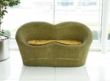 Contemporary sofa GIADAgreenrattanwicker