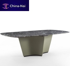 Contemporary dining table TA73 SAILwoodenmarbleleather