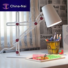 Table lamp LOOKER aluminumwoodencontemporary
