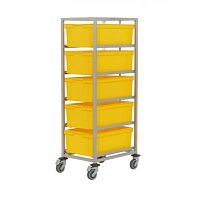 Storage trolley H2015 order-pickingcontainerwith swivel casters