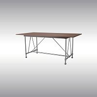 Traditional table 21805beechbrass baserectangular