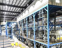 Liquid mixing system powder