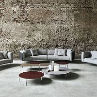 Modular sofa ROD BEANsemicircularcontemporaryfabric