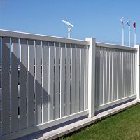 Louvered fence SATELLITE®gardenaluminumcontemporary