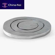 Polished aluminum trivet SILICATEround
