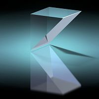 Triangular prism glass