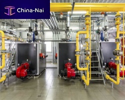 Steam boiler gassolid fuelfire tube