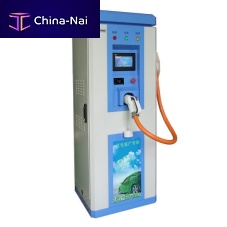 Electric vehicle charging post DCfloor-mounted