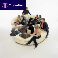 Round sofa PLANETmodularcontemporaryfabric