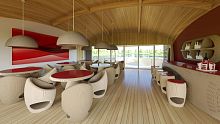 Floating building WATERNEST 100prefabaluminumwood framing